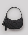 Baggu - Medium Nylon Crescent Bag - Charcoal Ditsy Floral