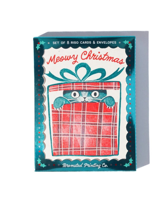 Bromstad Printing Co. - Meowy Christmas Cards Box Set