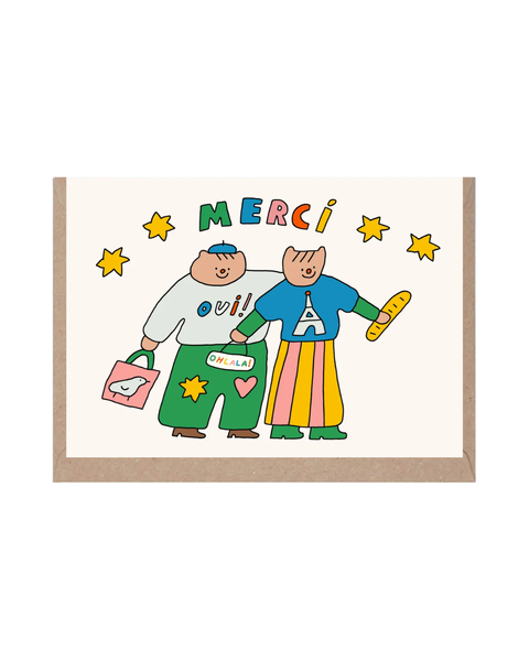 Rumble Cards - Merci Greeting Card