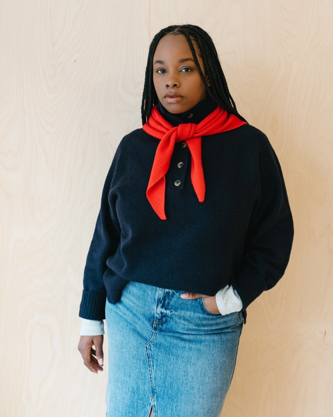 TBCo - Merino Triangle Scarf - Red