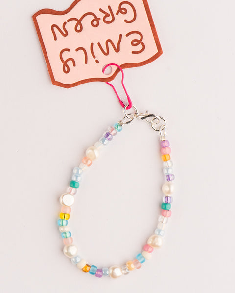 Emily Green - Beaded Pearl Bracelet - Mermaid