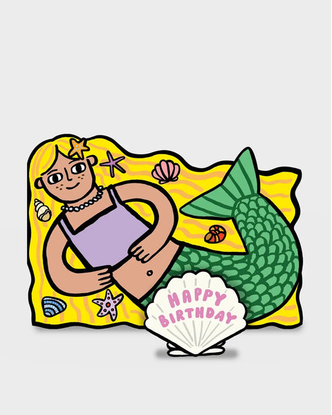 Wrap - Mermaid with Mini Card Kid's Greeting Card