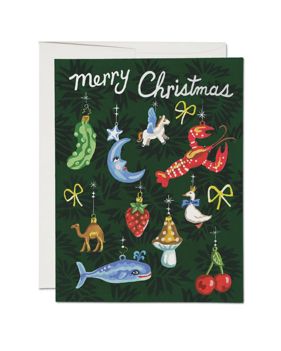 Red Cap Cards - Curious Trimmings Christmas Card
