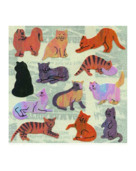 Stickermagic - Tear-off Pearlie Stickers - Micro Cats