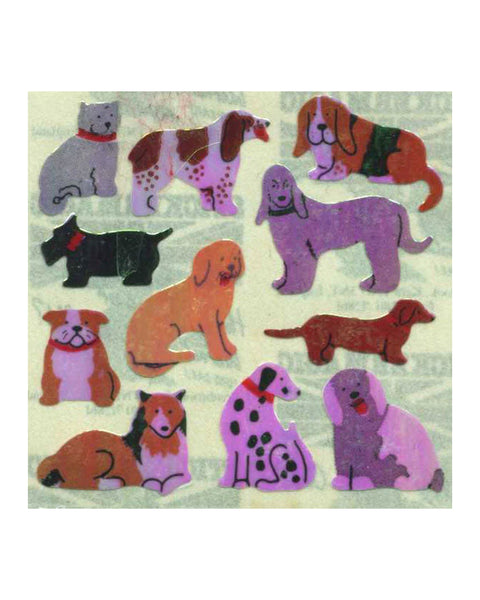 Stickermagic - Tear-off Pearlie Stickers - Micro Dogs