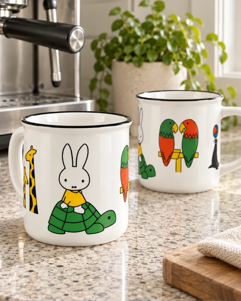 Miffy - Ceramic Mug Retro Miffy -  Miffy and Animals