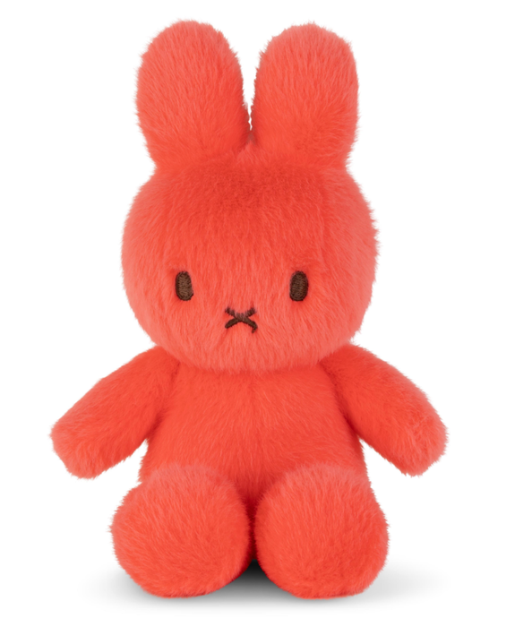 Miffy - Plush ECO Fuzzy - Bright Coral