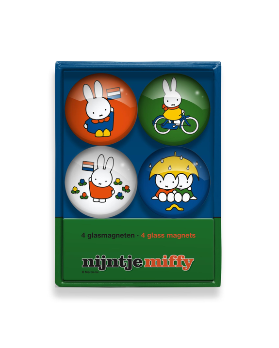 Miffy Window Box Glass Magnets - Holland - Set of 4