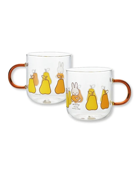 Miffy - Glass Mug - Brown Pears