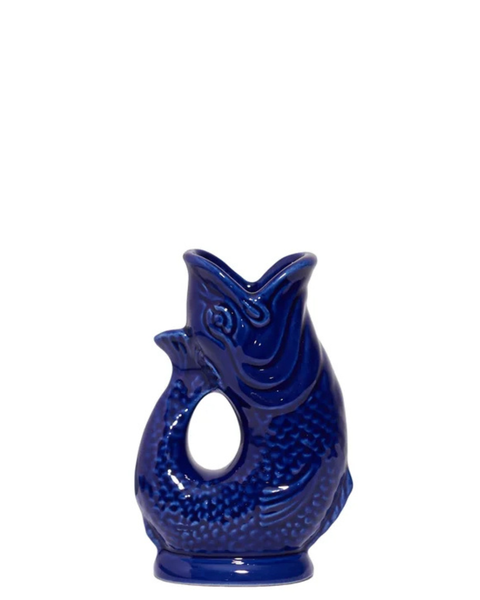 The Original Gluggle Jug - Pitcher Vase - Mini - Cobalt Blue
