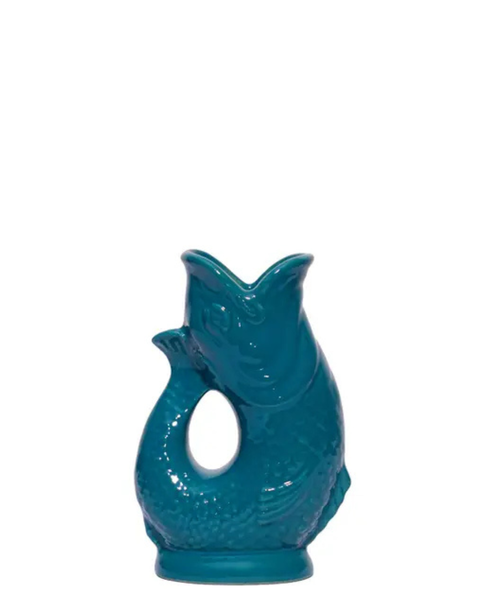 The Original Gluggle Jug - Pitcher Vase - Mini - Petrol