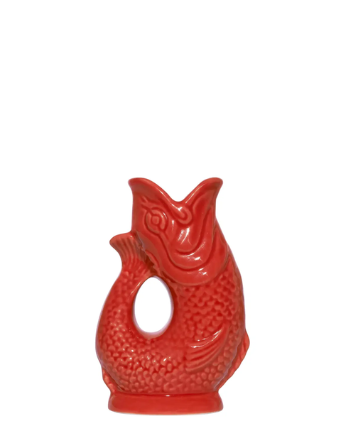 The Original Gluggle Jug - Pitcher Vase - Mini - Red