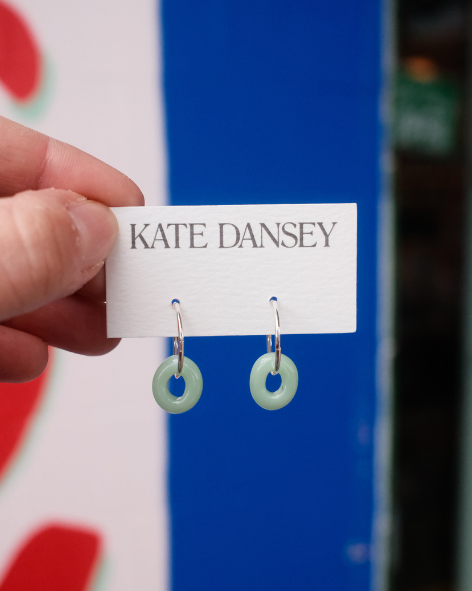Kate Dansey - Iris Hoops - Mint