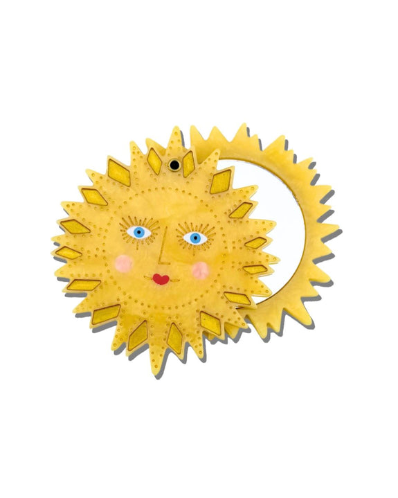 Solar Eclipse - Compact Mirror - Celestial Sun