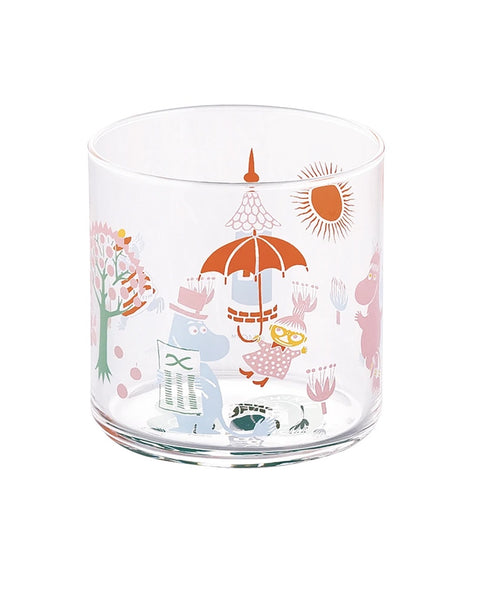 Yamaka - Moomin Umbrella and Sunshine - Glass Tumbler