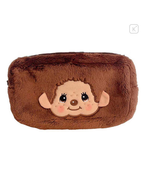 Sekiguchi - Monchhichi Fluffy Plush Pencil Case - Monchhichi-kun