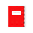 Pipsticks - Monchhichi Red Spiral Notebook
