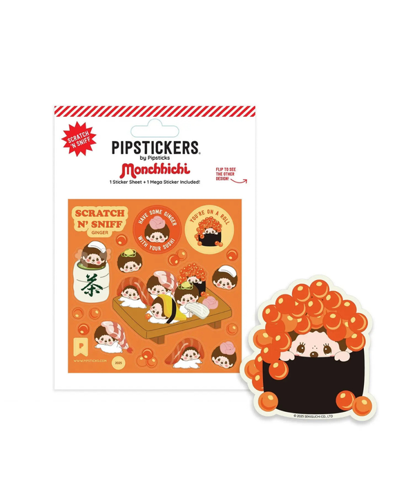 Pipsticks - Monchhichi Sushi Scratch 'n Sniff Stickers