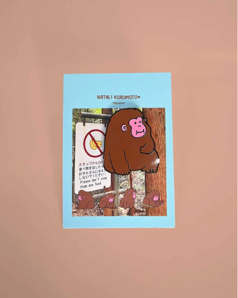 Natali Koromoto - "Macaque!" Enamel Pin