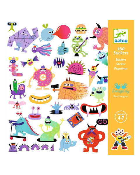 Djeco - Monster 160 Stickers