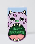 Wrap - Monster Fold Out Mouth Birthday Card