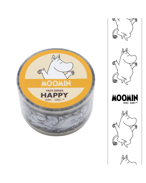 Moomin - Washi Tape Face Series - Happy