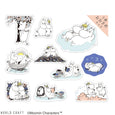 Moomin - Aqua Sparkly Clear Stickers