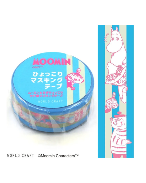 Moomin - Washi Tape - Blue Border