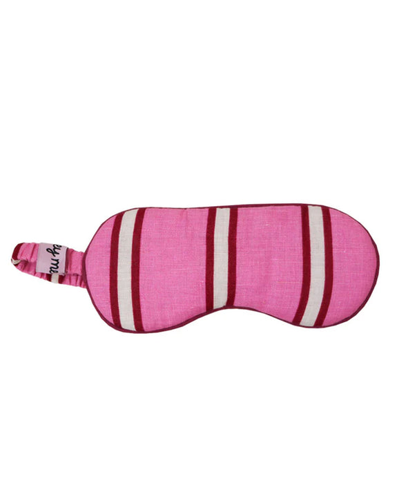 Mosey Me - Raspberry Stripe Eye Mask