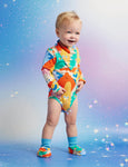Halcyon Nights - Long Sleeve Bodysuit - Mount Wiggly
