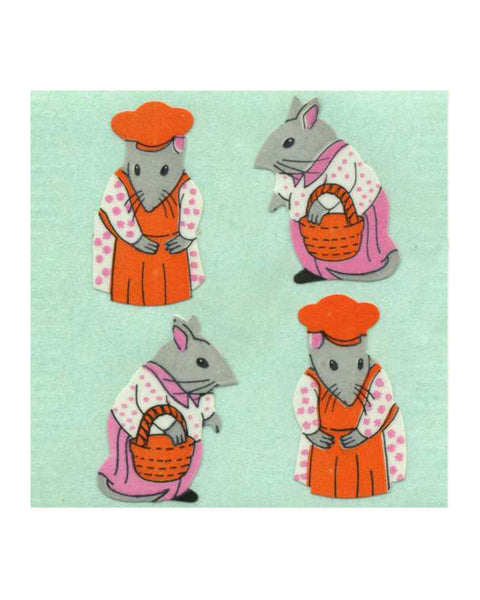 Stickermagic - Tear-off Stickers Square - Mr & Mrs Mouse