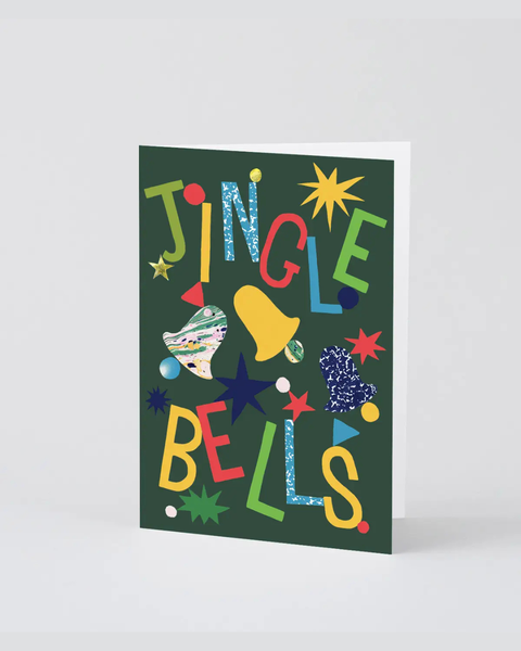 Wrap - Jingle Bells Embossed Holiday Greeting Card