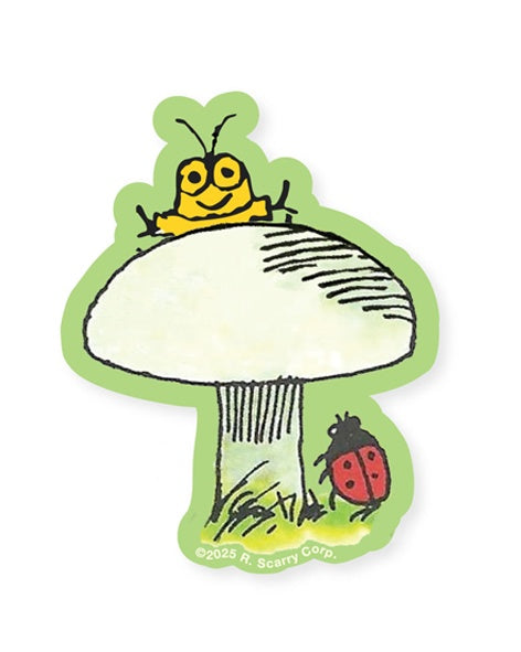 Three Potato Four X Richard Scarry® - Goldbug Mushroom Sticker