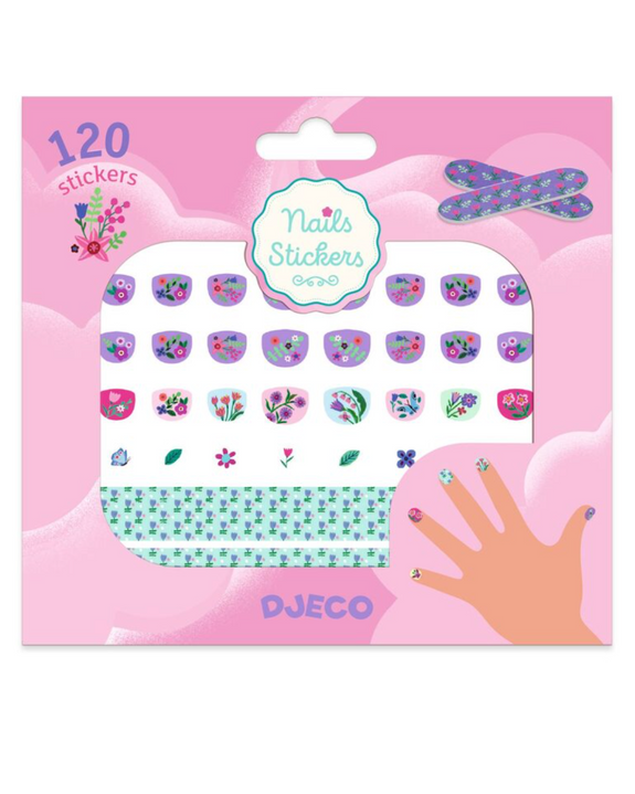 Djeco - Nail Stickers - 120 Petit Flowers