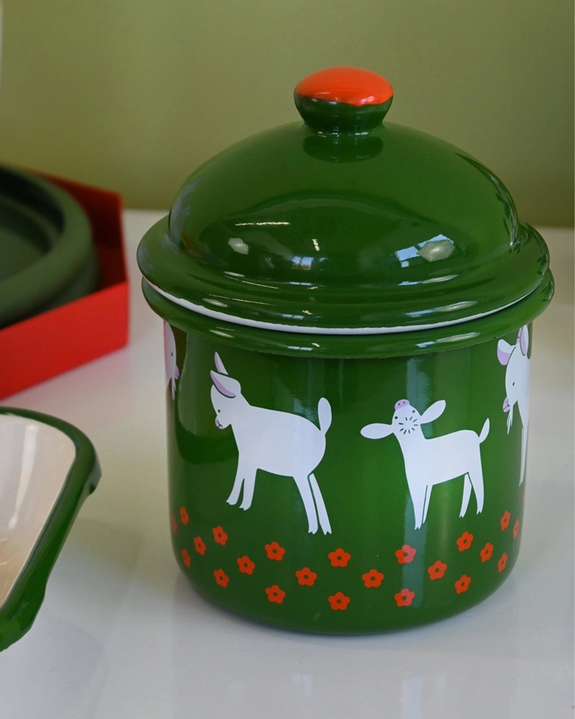 Natali Koromoto - "Goat" Enamel Container
