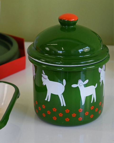 Natali Koromoto - "Goat" Enamel Container