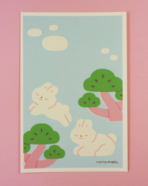Natamori - Bunnies Art Print