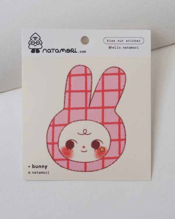 Natamori - Bunny - Kiss Cut Sticker