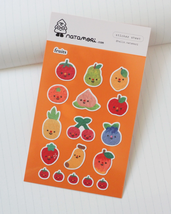 Natamori - Fruits - Sticker Sheet