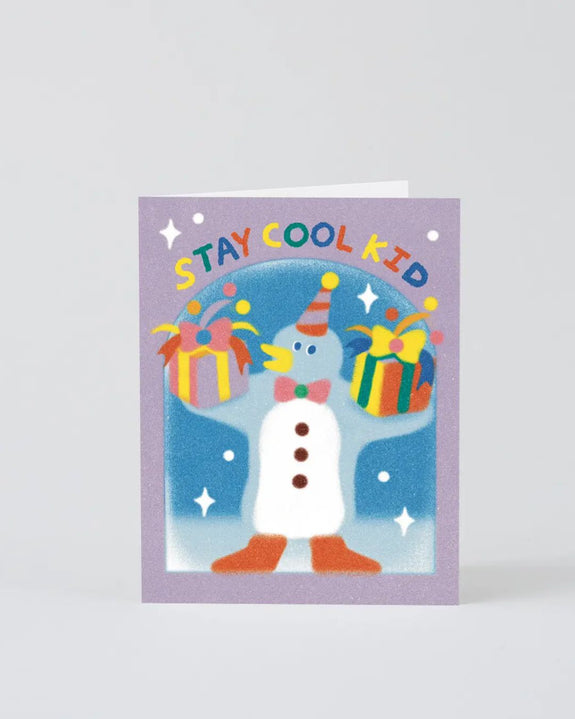 Wrap - Stay Cool Kid Kids Birthday Greetings Card
