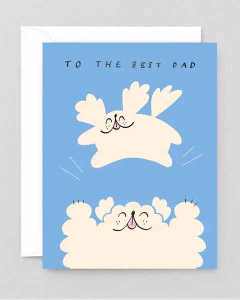 Wrap - To The Best Dad Kids Greetings Card