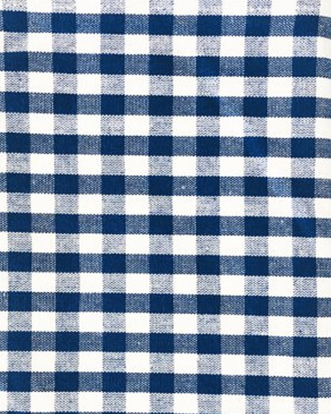 Gingham Check Table Cloth 150 x 320cm - Navy