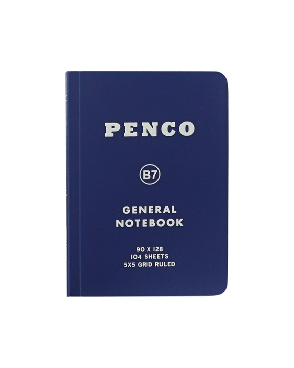 PENCO - General Notebook - Grid - B7 - Navy