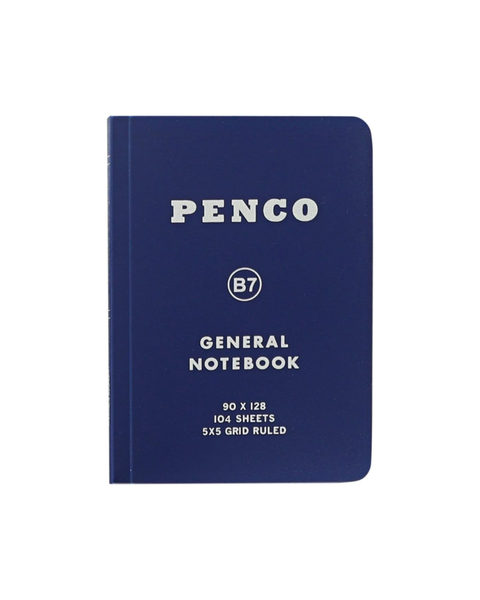 PENCO - General Notebook - Grid - B7 - Navy