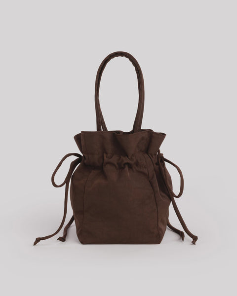 Baggu - Nylon Drawstring Bag - Coffee