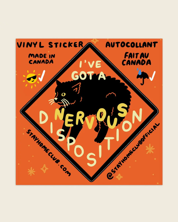 Stay Home Club - Nervous Disposition Sticker