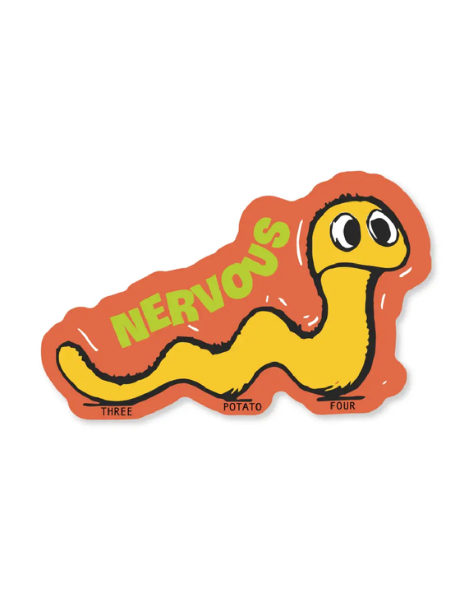 Three Potato Four - Sticker - Nervous Worm