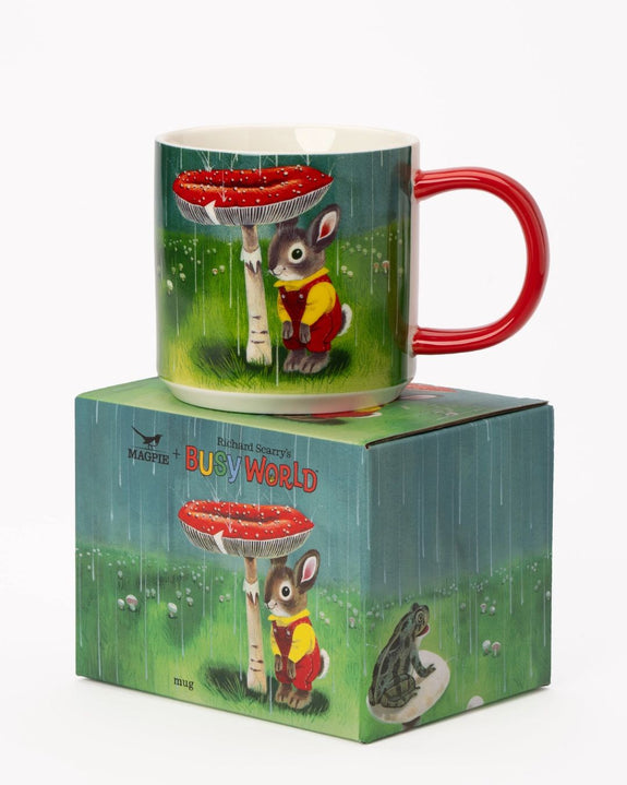 Magpie x Richard Scarry - I Am A Bunny Mushroom Mug