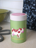 Natali Koromoto - "Farm Girlies" Small Tin Canister - Cow/Sheep
