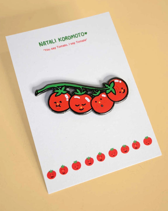 Natali Koromoto - "You Say Tomato, I Say Tomate" Enamel Pin